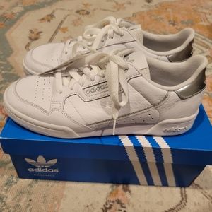 Adidas Continental 80 W White with Silver Detail Women's 9.5
